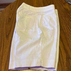 White Bermuda Shorts. NWOT